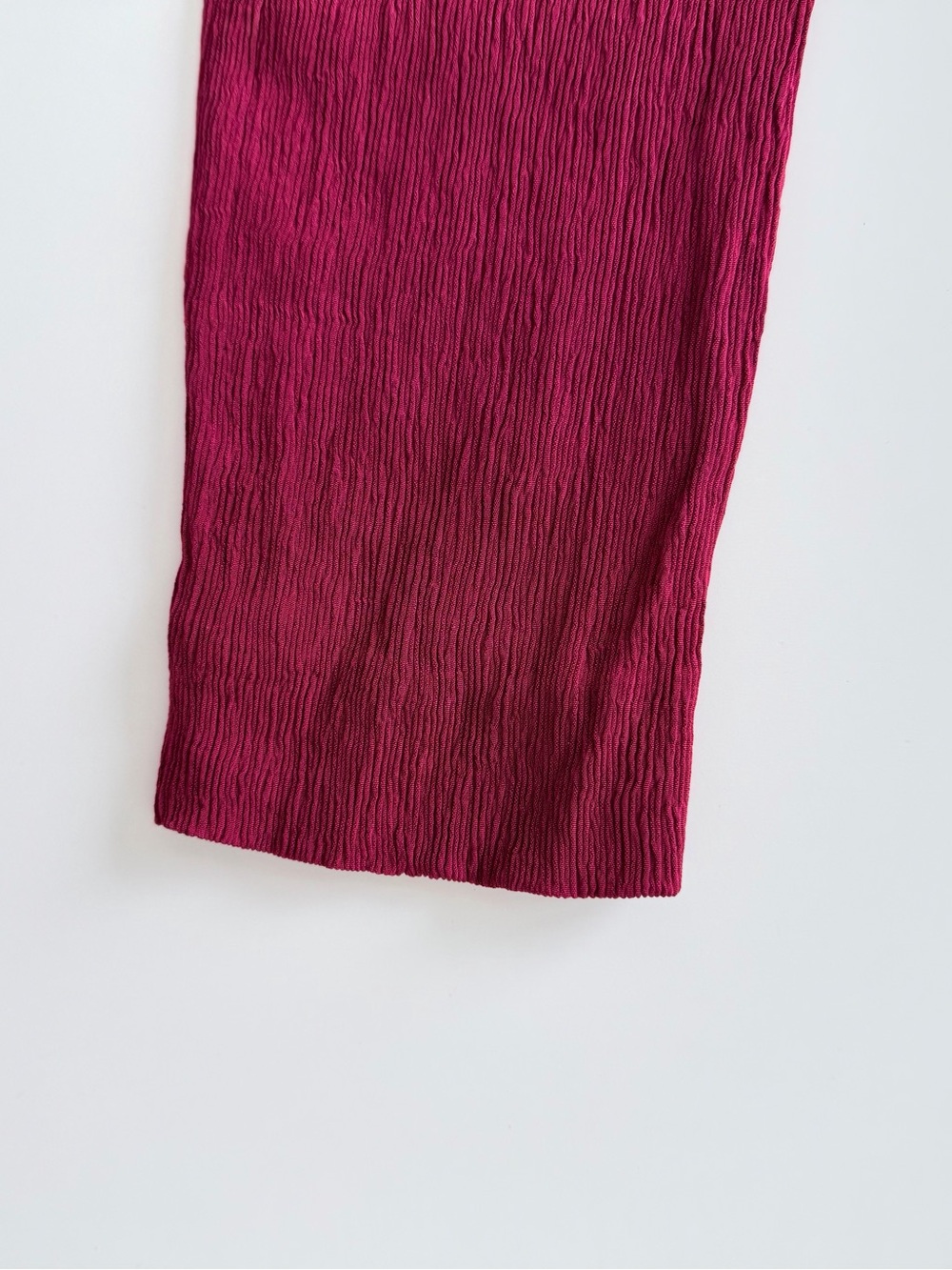 Massimo Dutti Burgundy Open Back Dress Tie Back Cocktail Party Wedding Guest - Picture 14 of 16